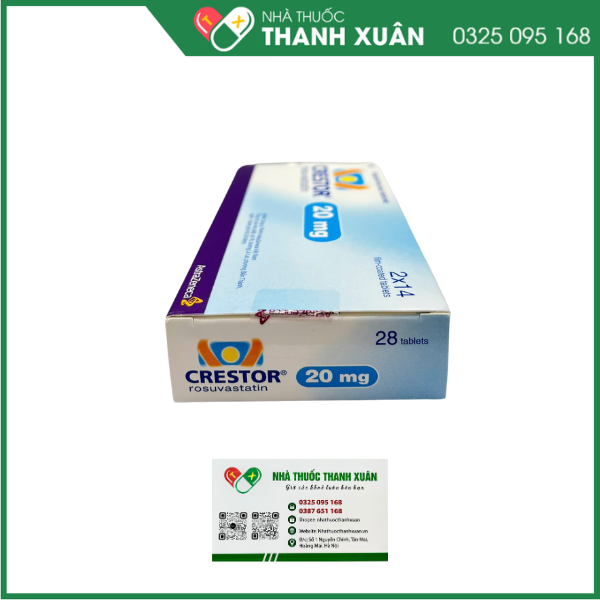 Thuốc Crestor 20mg điều trị tăng cholesterol